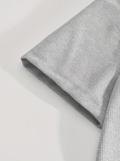 Textured Minimalist T-Shirt and Shorts Set