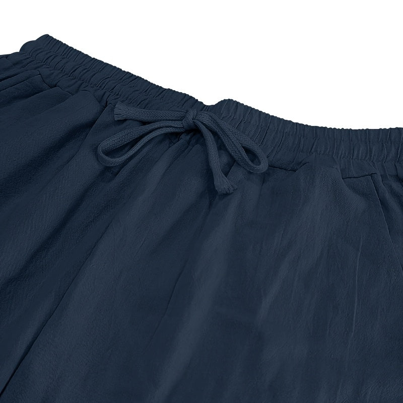 Leinenhose mit Kordelzug
