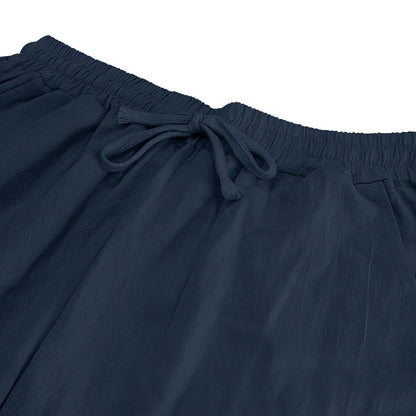 Leinenhose mit Kordelzug