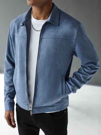 Chaqueta de ante a medida