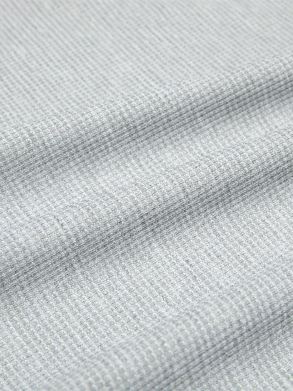 Strukturiertes Langarm-Top und Jogginghose Set