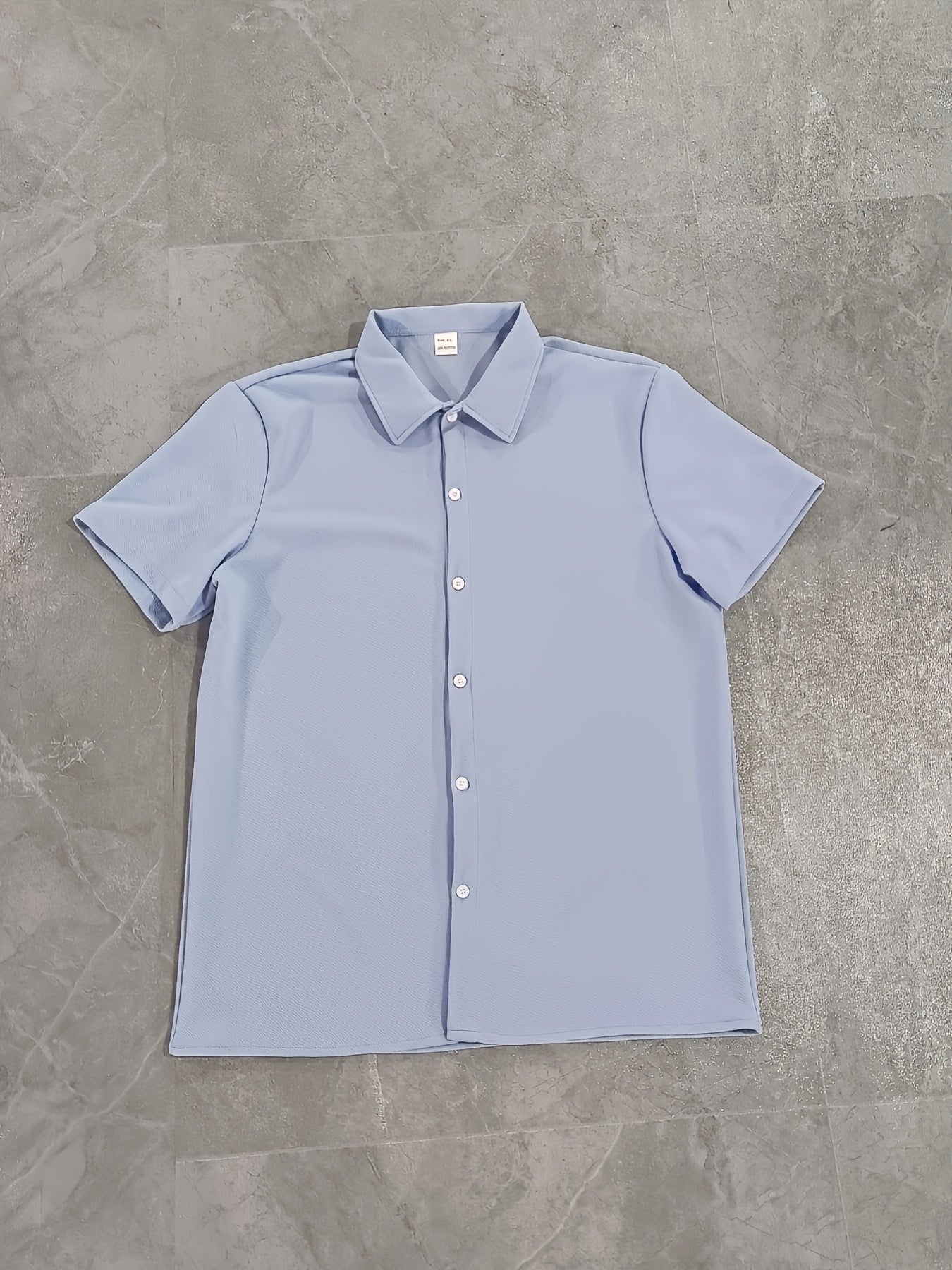 Textured Button-Up Shirt