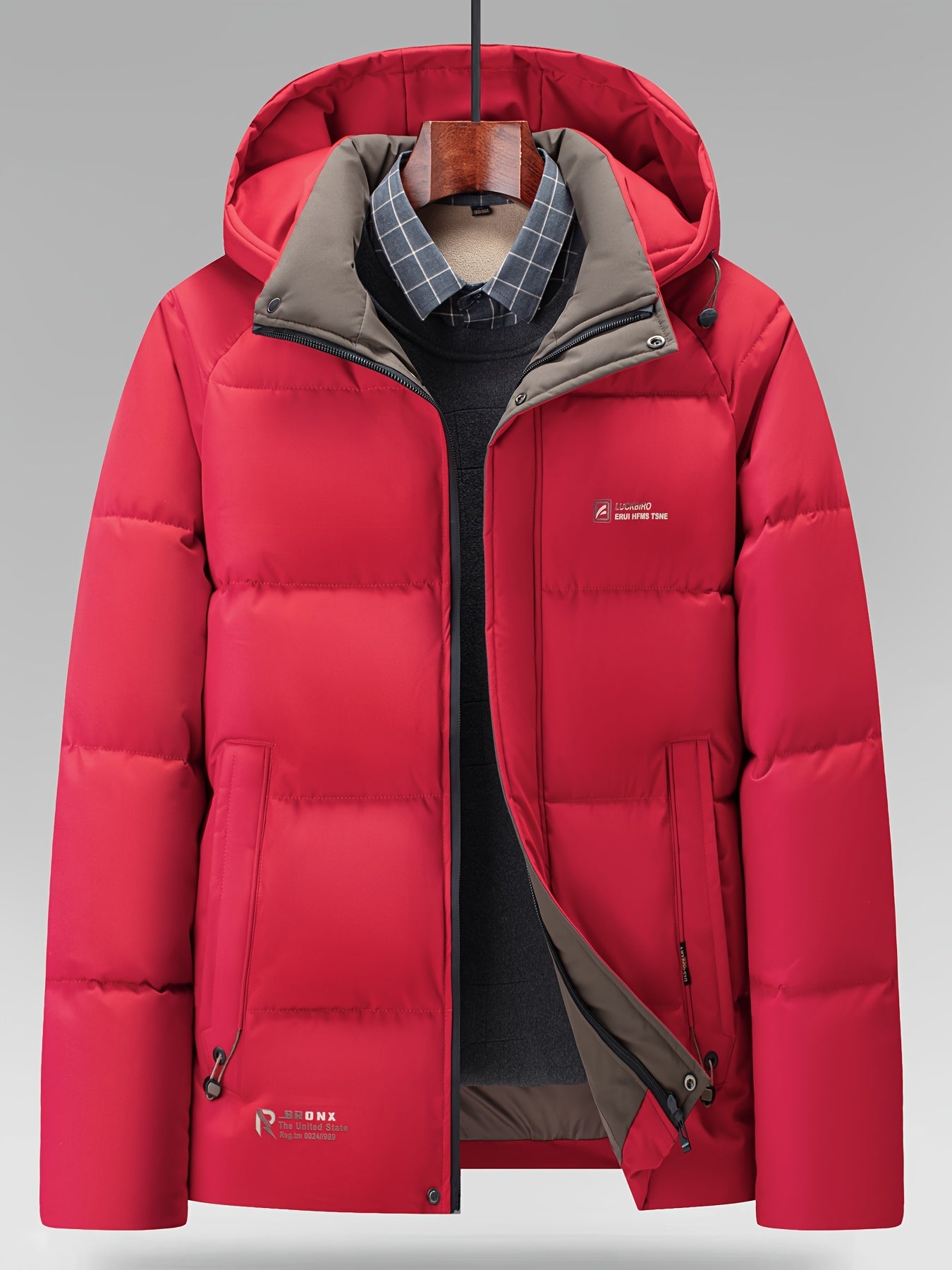 Chaqueta de invierno acolchada con capucha