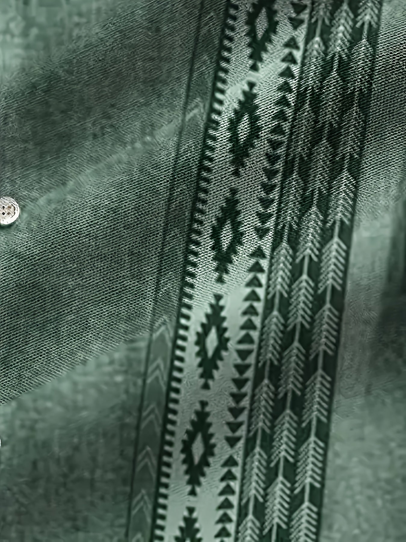 Geometric Pattern Beach Shirt