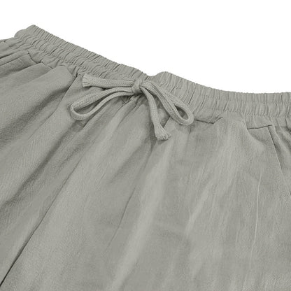 Leinenhose mit Kordelzug