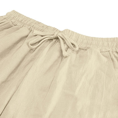 Leinenhose mit Kordelzug