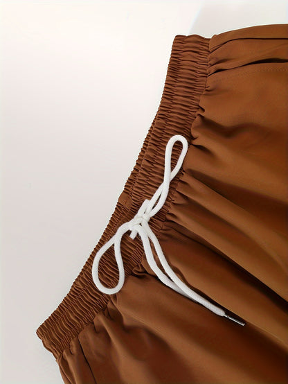 Conjunto de camisa de manga corta y pantalones de corte relajado