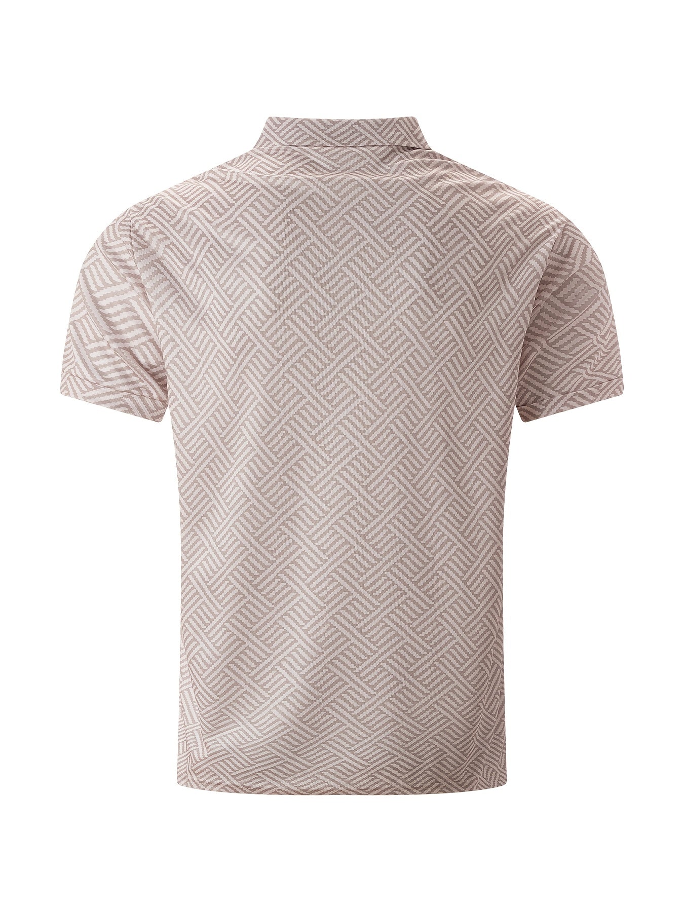 Strukturiertes Polo-Shirt mit Reißverschluss und Shorts-Set