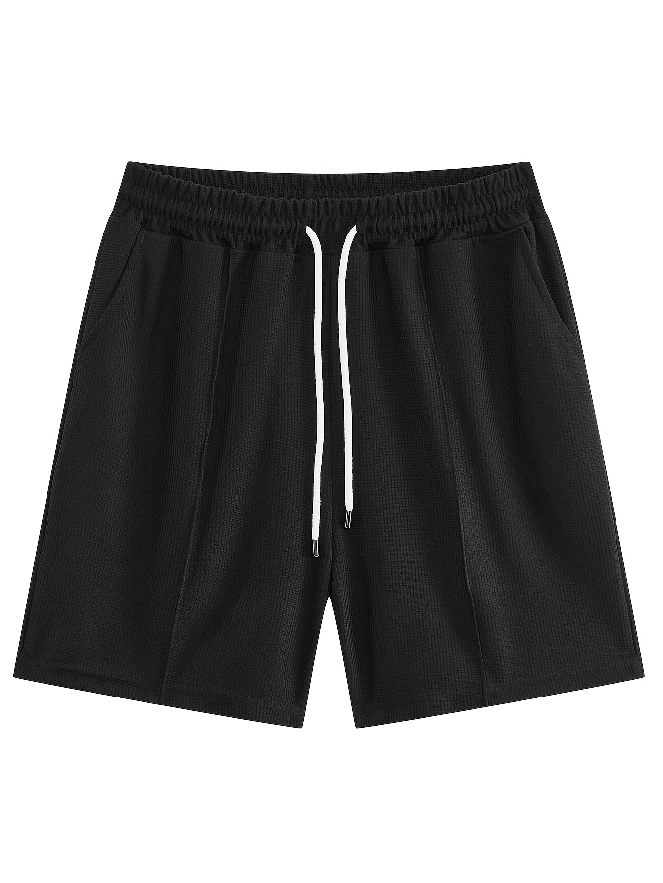 Textured Minimalist T-Shirt and Shorts Set