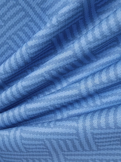 Strukturiertes Polo-Shirt mit Reißverschluss und Shorts-Set