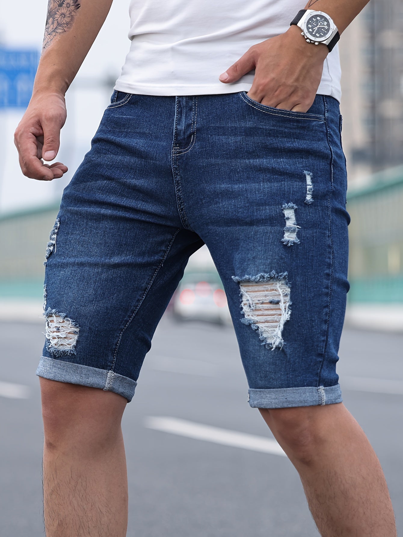 Shorts vaqueros rotos