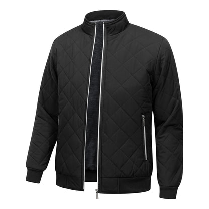 Chaqueta bómber guateada con forro polar