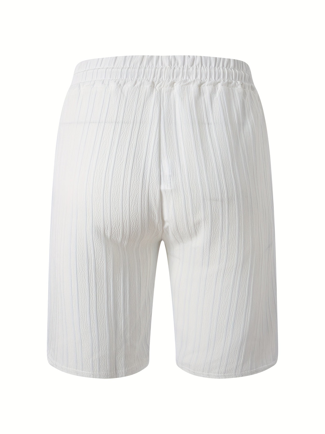 Sleeveless Pleated Button Shirt and Shorts Set