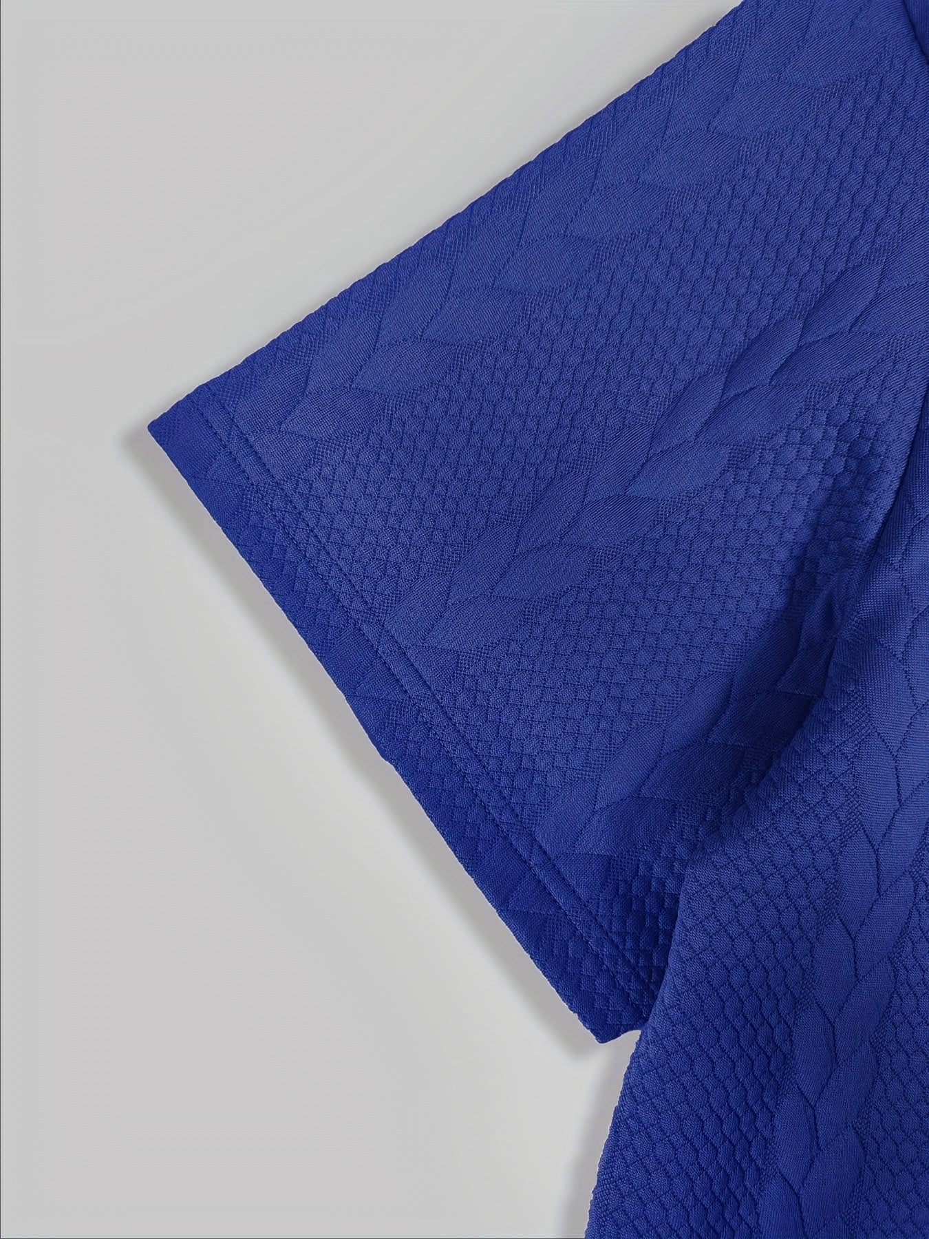 Conjunto de camiseta y pantalón corto de punto trenzado texturizado