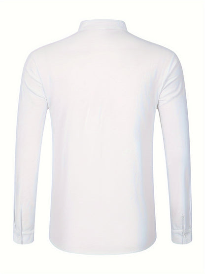 Strukturiertes Langarm-Henley-Shirt
