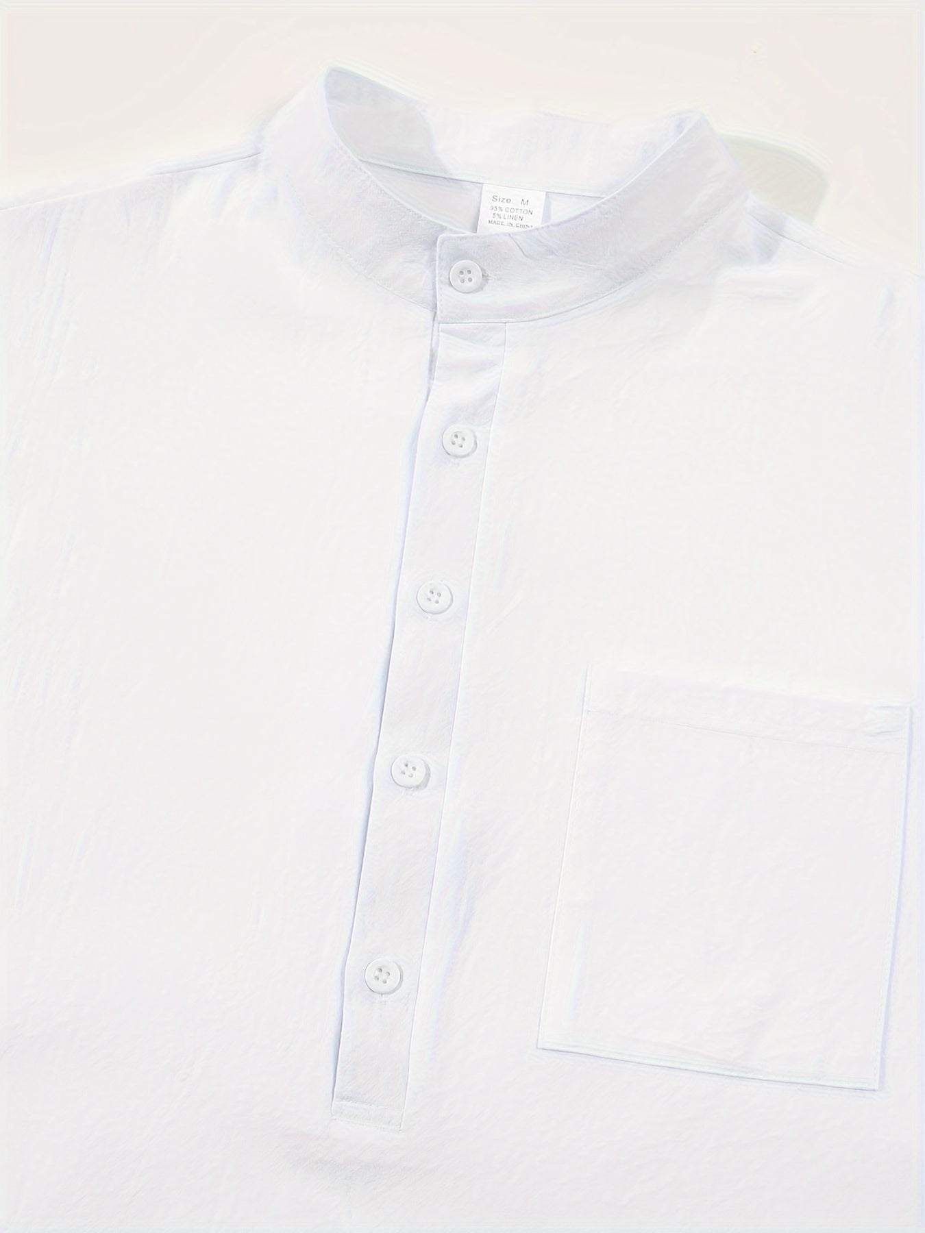 Strukturiertes Langarm-Henley-Shirt