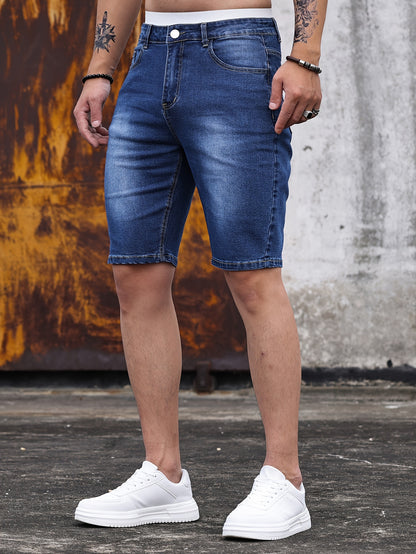 Pantalones cortos de mezclilla ajustados