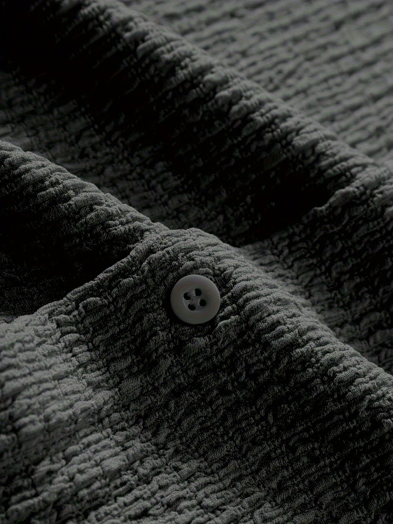 Textured Button-Up Shirt