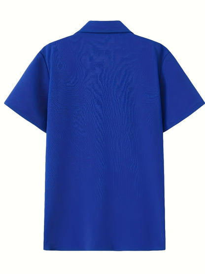 Textured Button-Up Shirt