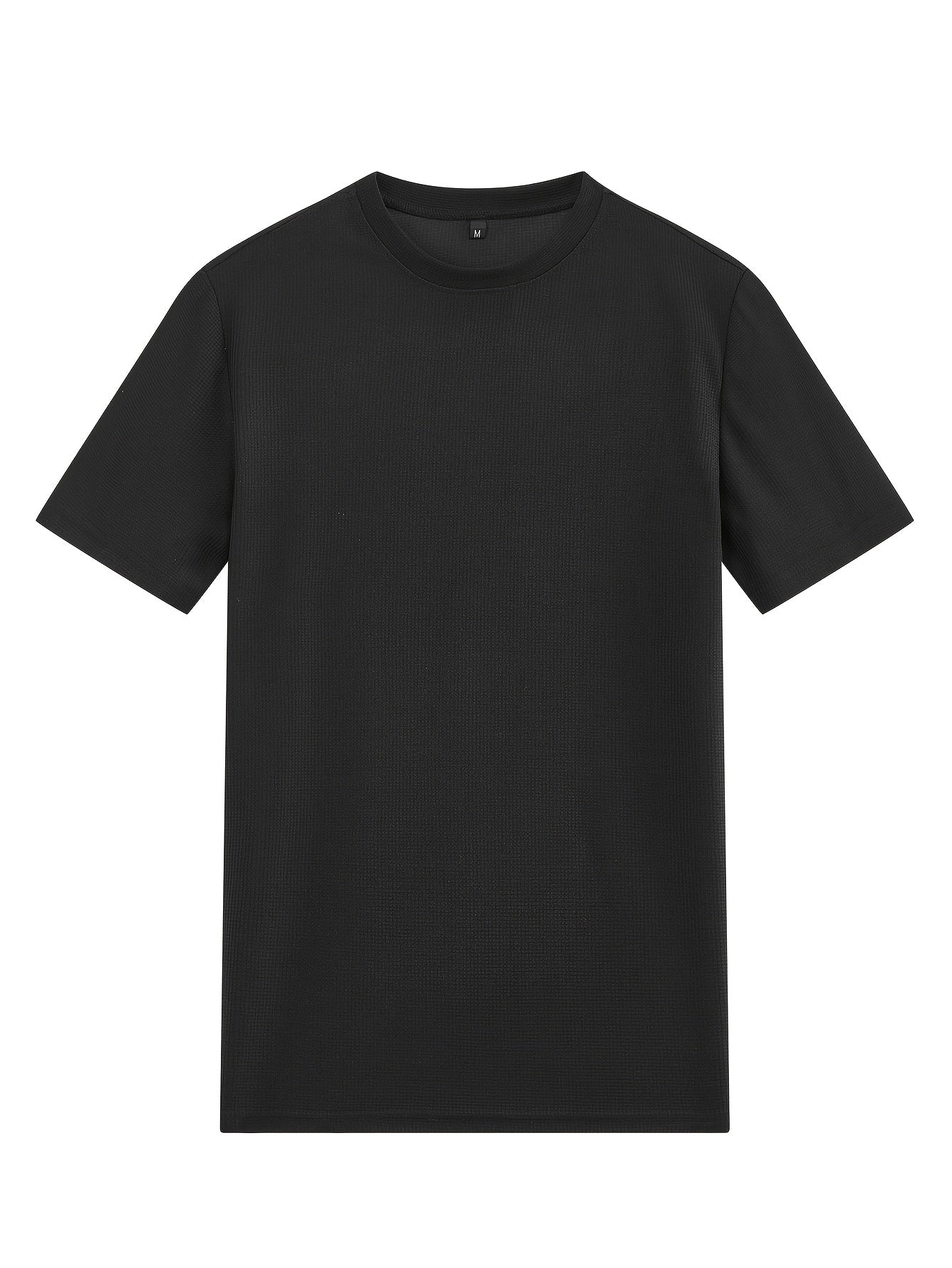 Textured Minimalist T-Shirt and Shorts Set
