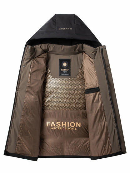 Chaqueta de invierno acolchada con capucha