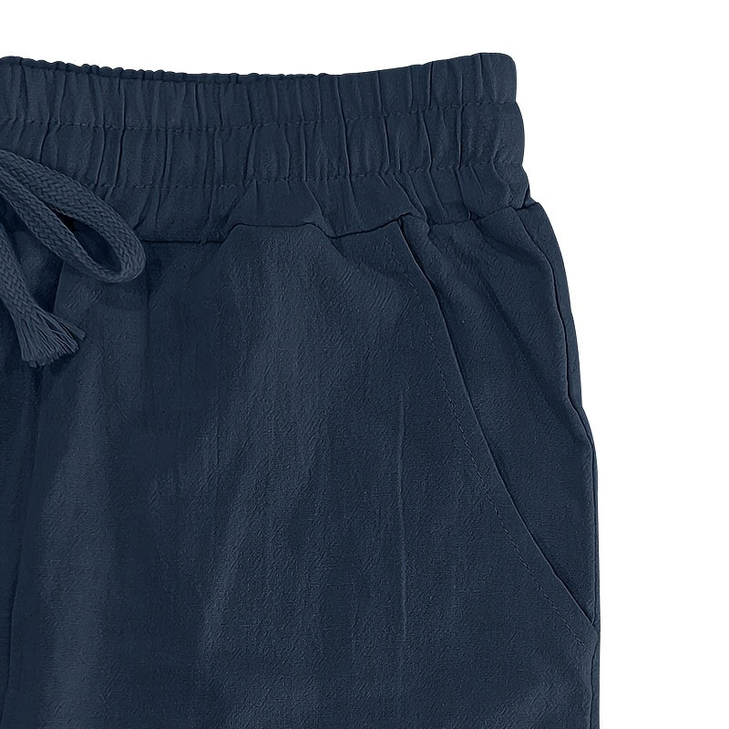 Leinenhose mit Kordelzug