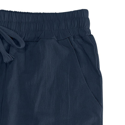 Leinenhose mit Kordelzug