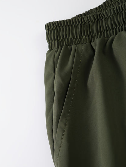Conjunto de camisa de manga corta y pantalones de corte relajado