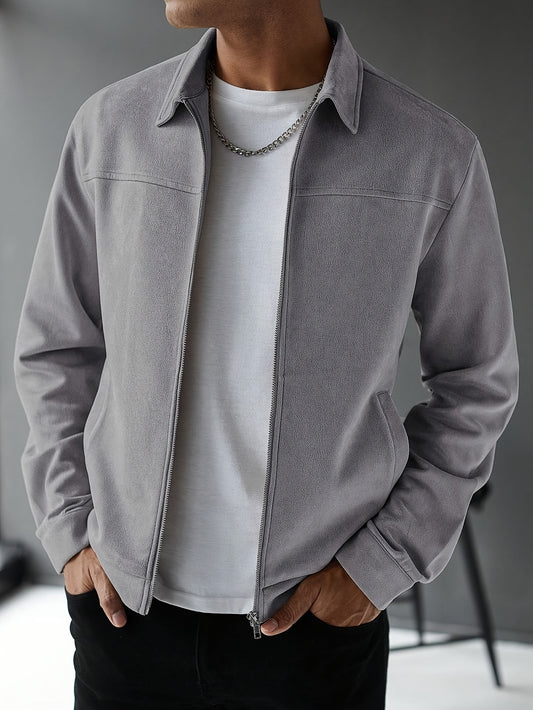 Chaqueta de ante a medida