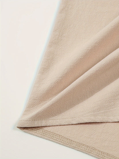Strukturiertes Langarm-Henley-Shirt