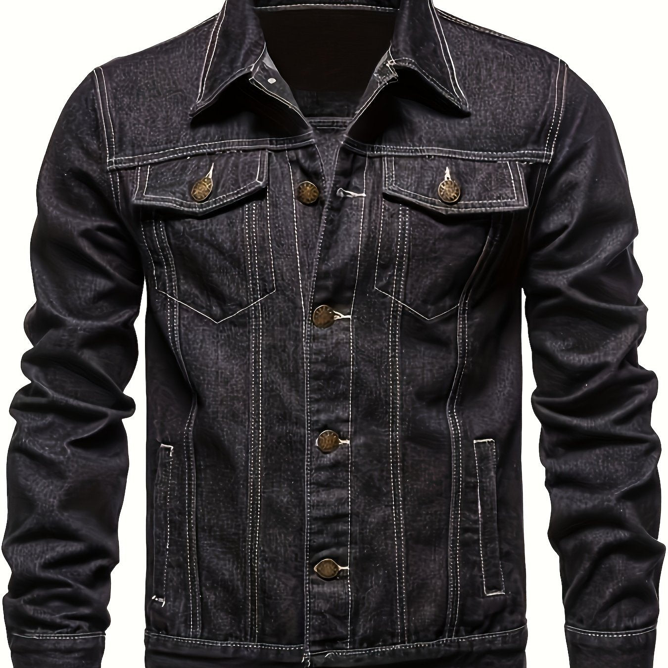 Chaqueta vaquera clásica con botones