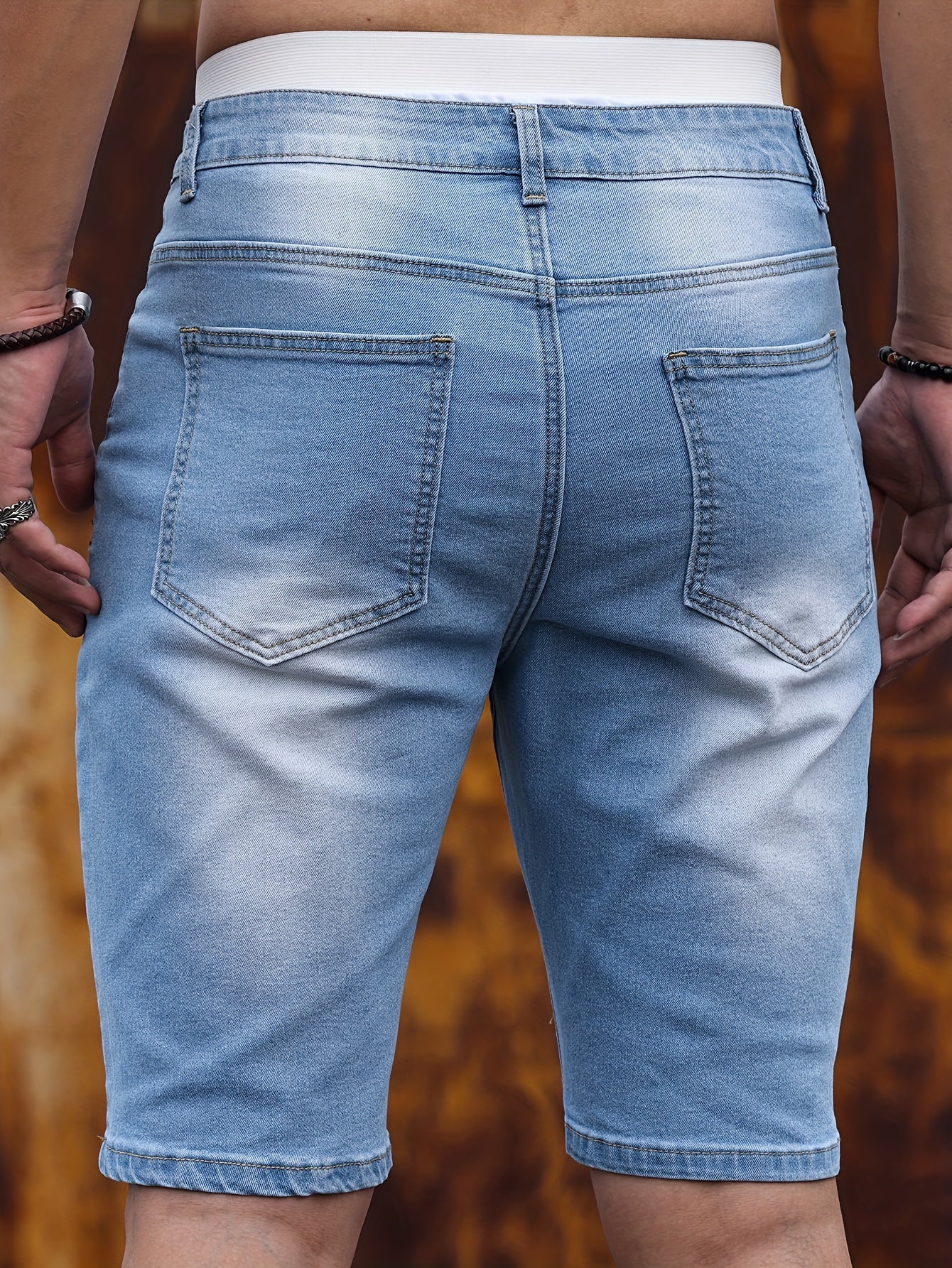 Pantalones cortos de mezclilla ajustados