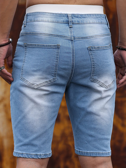 Pantalones cortos de mezclilla ajustados