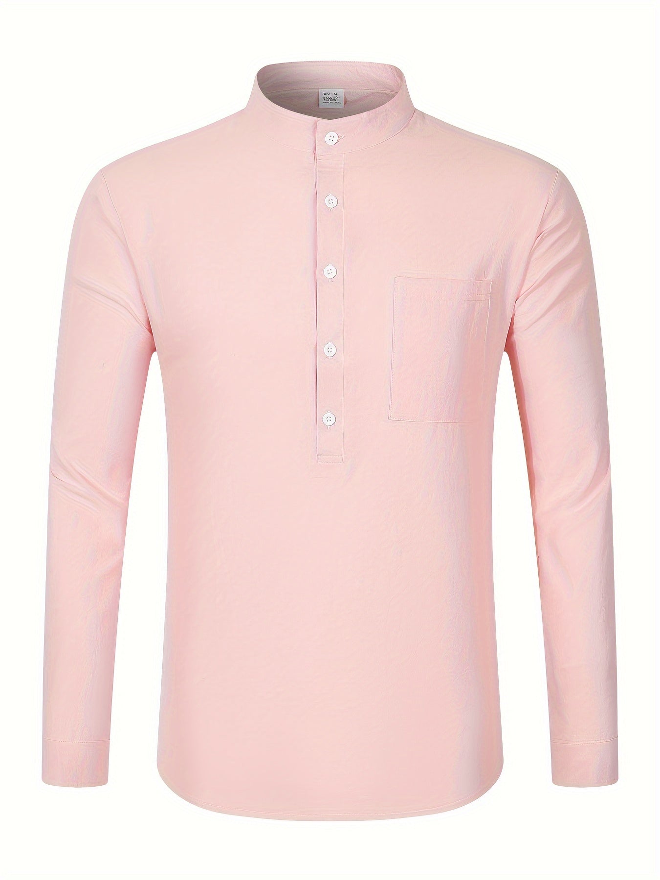 Strukturiertes Langarm-Henley-Shirt