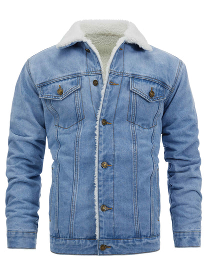 Chaqueta vaquera clásica con botones