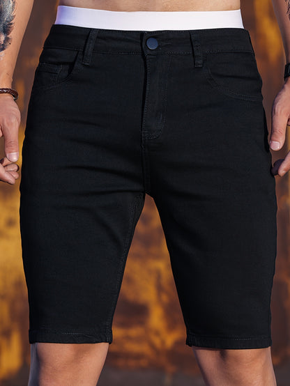 Pantalones cortos de mezclilla ajustados