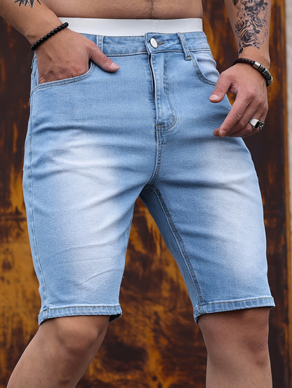Pantalones cortos de mezclilla ajustados