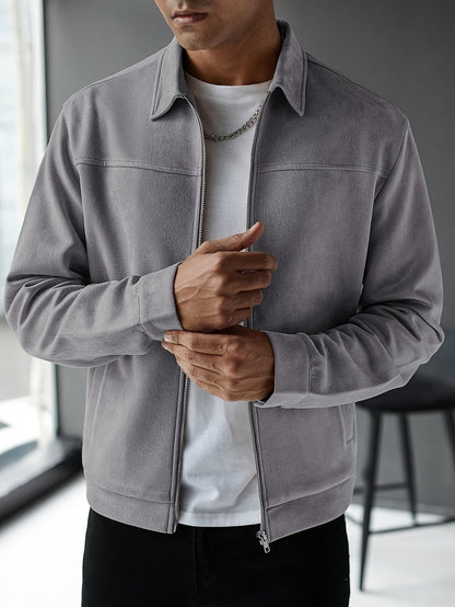 Chaqueta de ante a medida