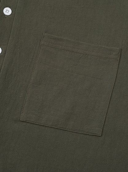 Strukturiertes Langarm-Henley-Shirt