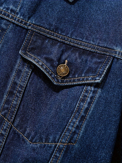 Chaqueta vaquera clásica con botones