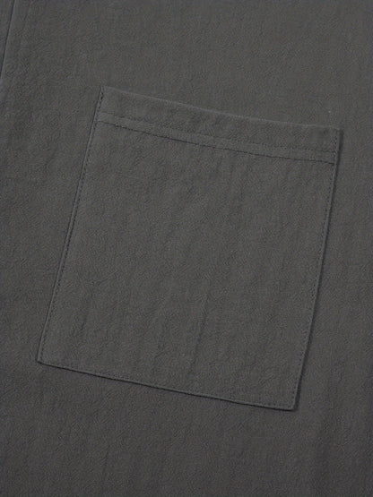 Strukturiertes Langarm-Henley-Shirt
