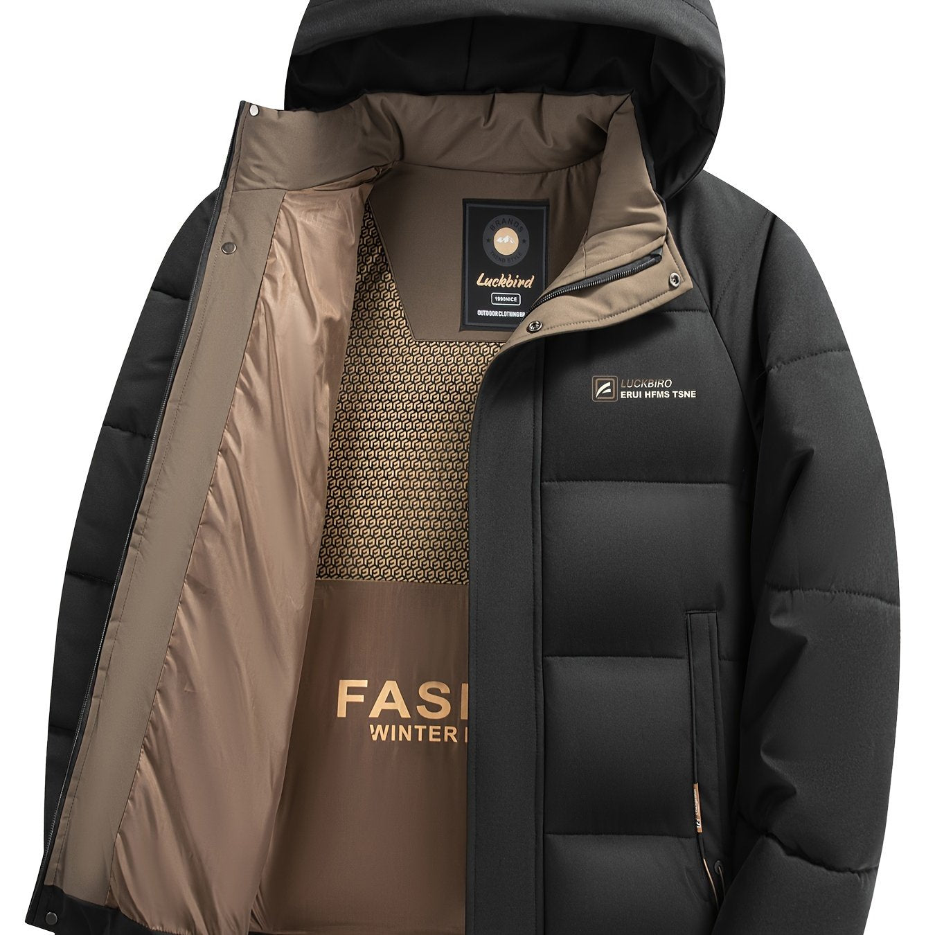 Chaqueta de invierno acolchada con capucha