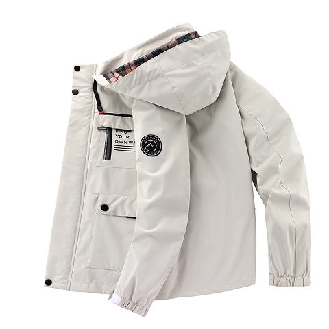 Waterproof Hooded Utility Jacket
