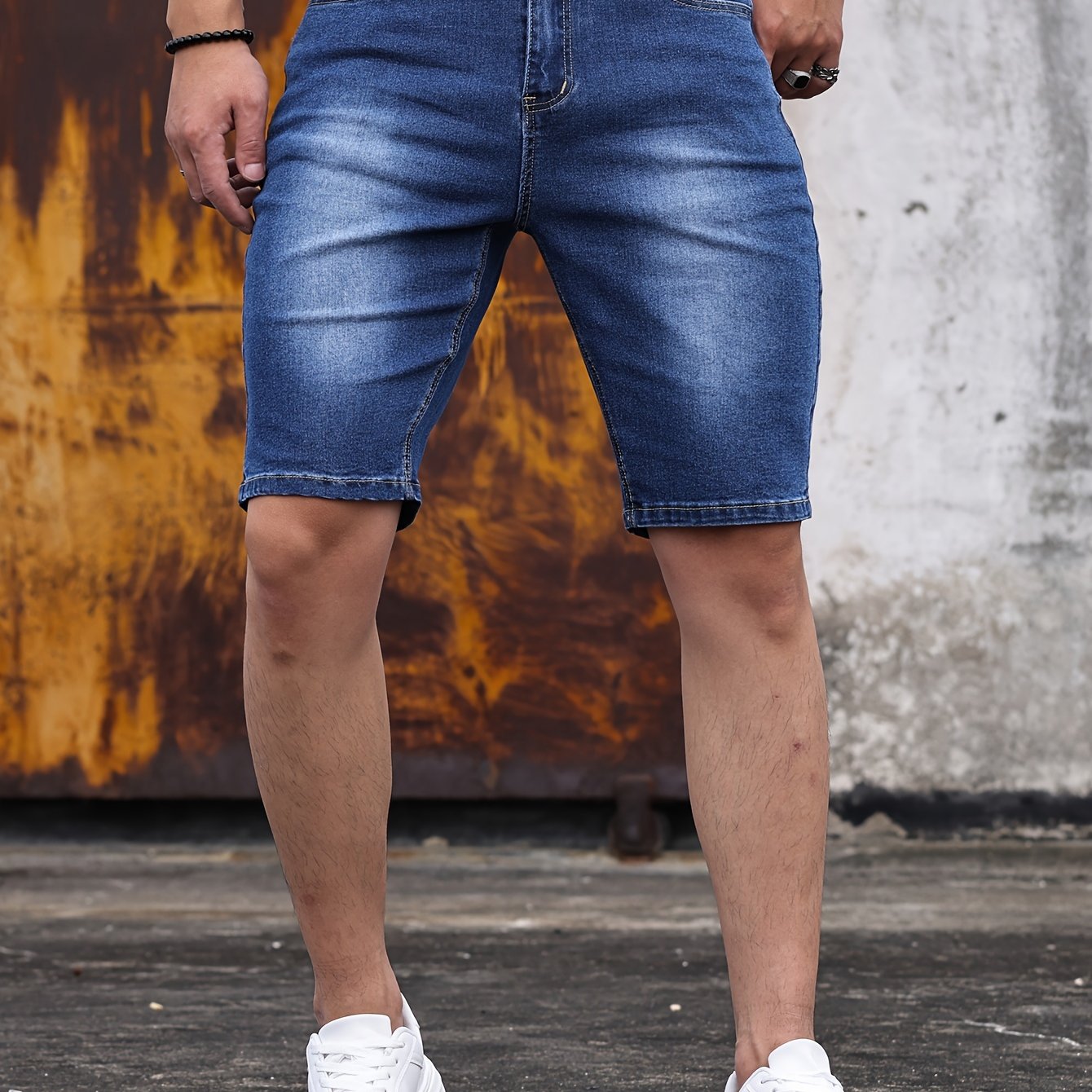 Pantalones cortos de mezclilla ajustados
