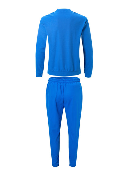 Strukturiertes Langarm-Top und Jogginghose Set