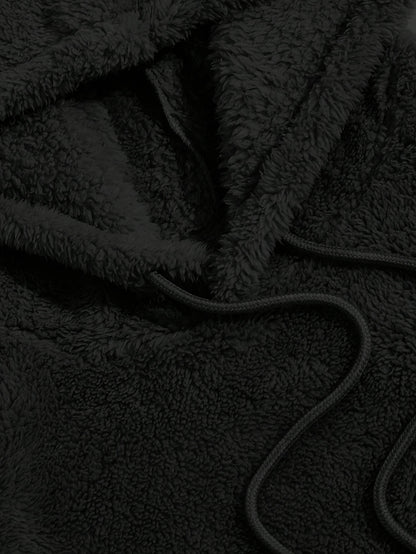Fleece-Hoodie und Shorts-Set
