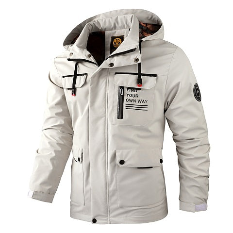 Waterproof Hooded Utility Jacket