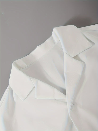 Conjunto de camisa de manga corta y pantalones de corte relajado