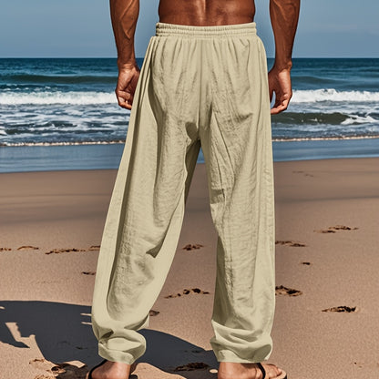 Leinenhose mit Kordelzug
