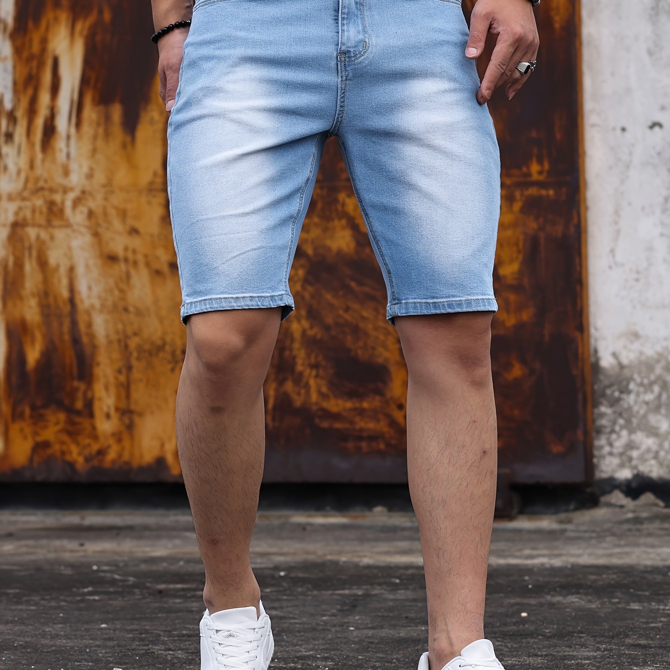 Pantalones cortos de mezclilla ajustados
